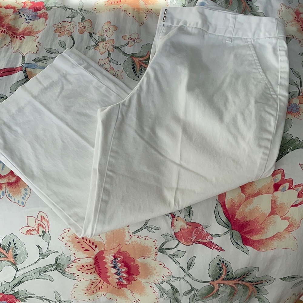 Crop trousers jh collectibles sz 12 white.